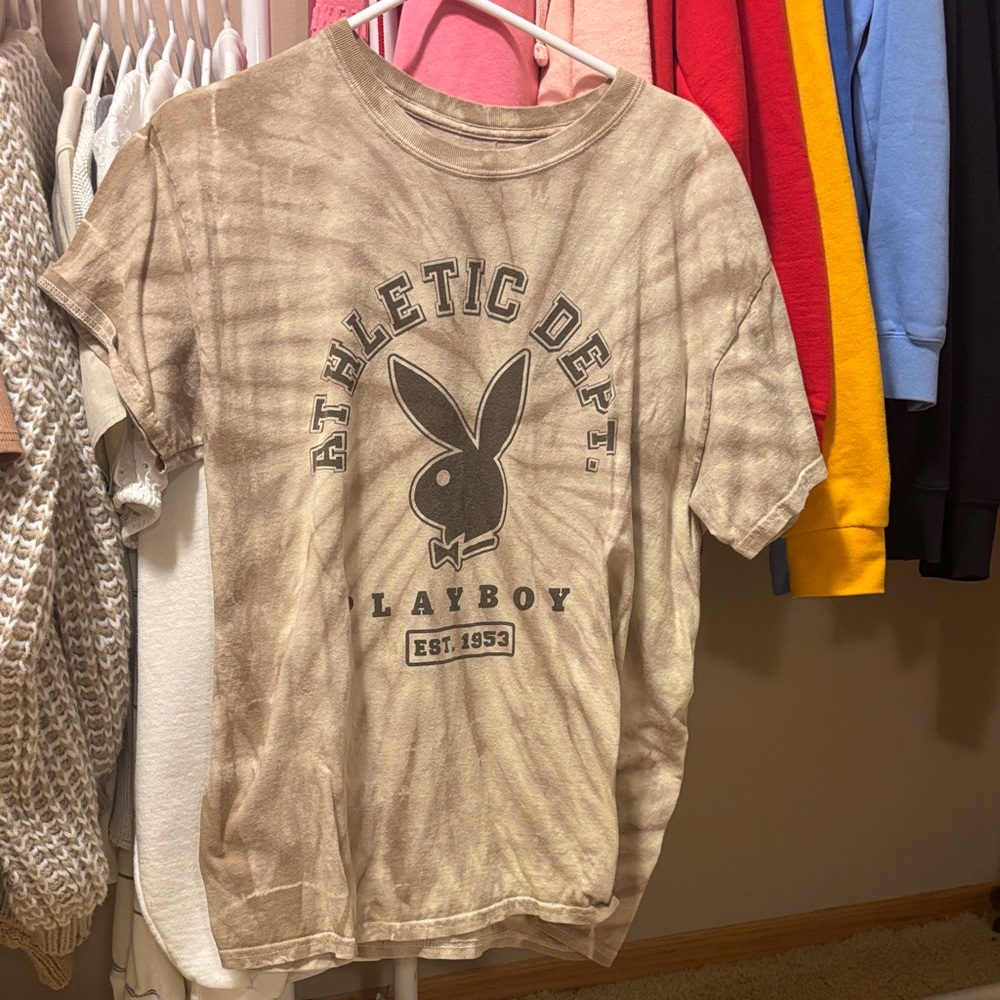 Playboy Tan Athletic Dept. Graphic Tee